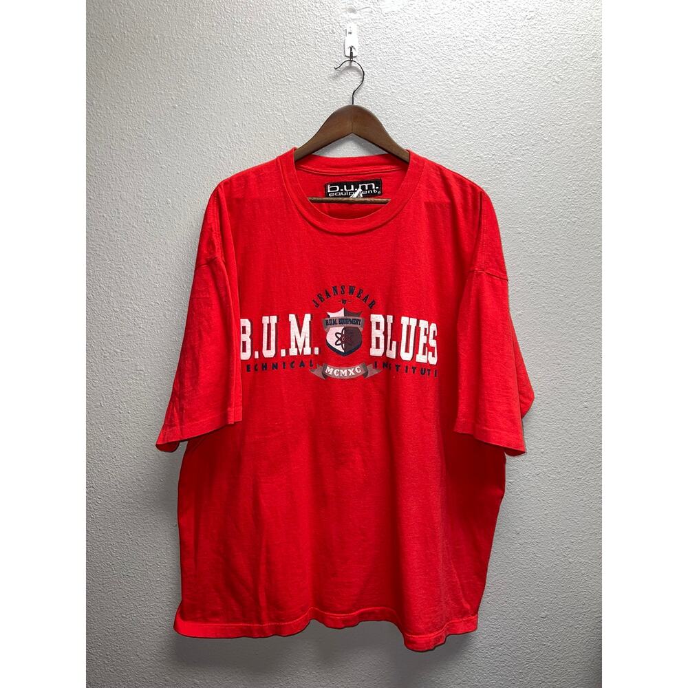 Vintage Bum Equipment Shirt Bum Blues Techical Institute Jeanswear Large Tee 90s